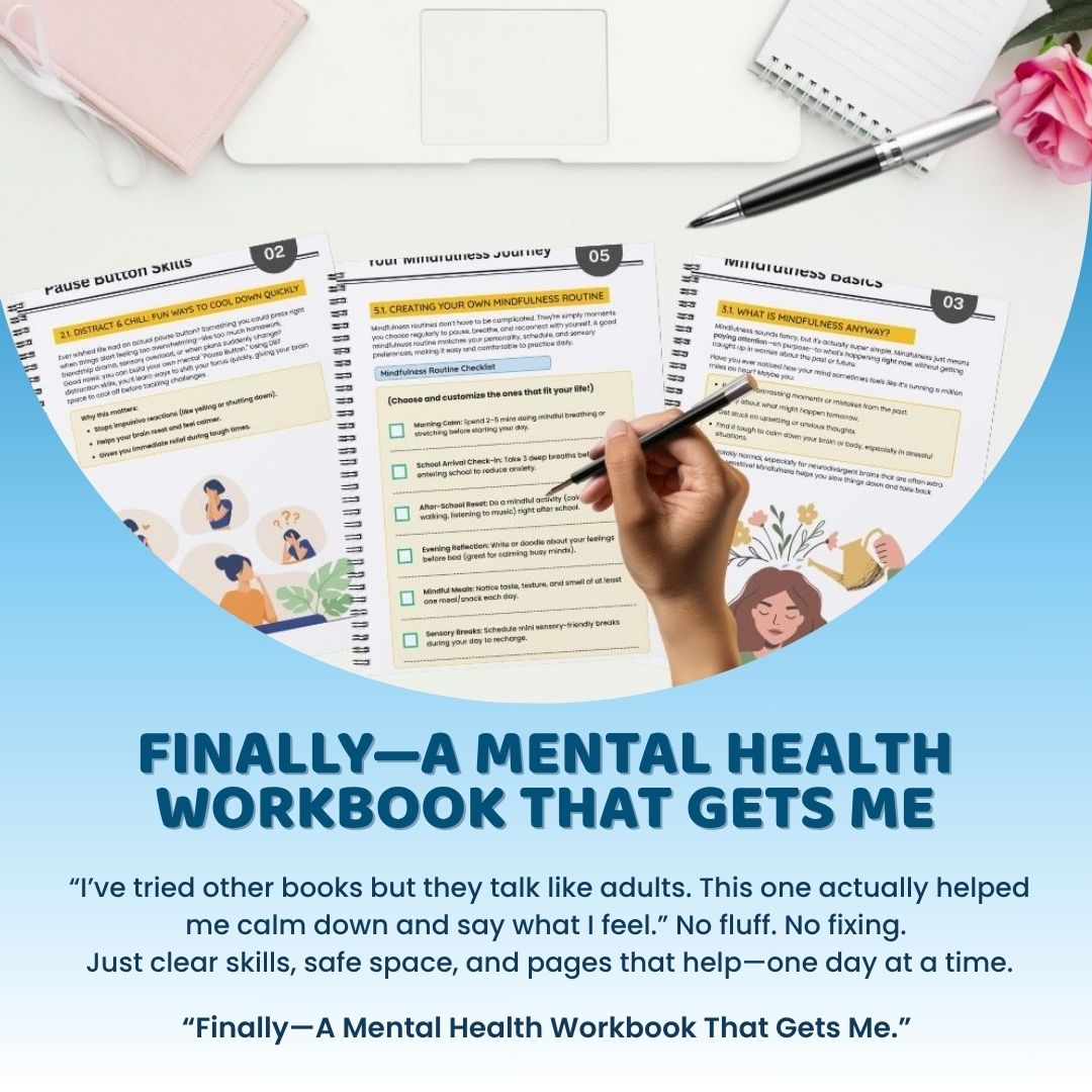 Teen Neurodivergent Friendly DBT Skills Workbook