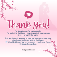 Bound by Love: 30-Day Couples Relationship Reset Workbook β Rebuild Trust, Deepen Emotional Connection & Communicate with Care