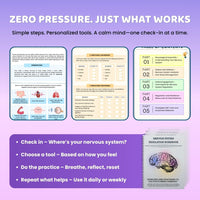Nervous System Regulation Workbook β Calm Your Body, Soothe Your Mind (Digital PDF)