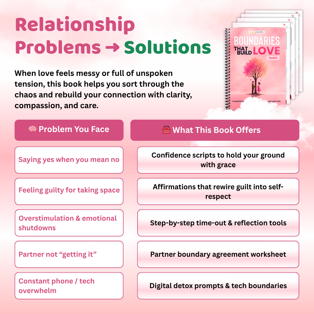 Boundaries That Build Love β 30-Day Couples Toolkit to Reclaim Peace, Respect & Emotional Safety