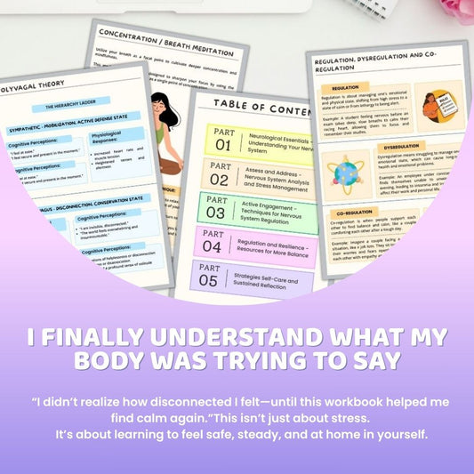 Nervous System Regulation Workbook – Calm Your Body, Soothe Your Mind (Digital PDF)