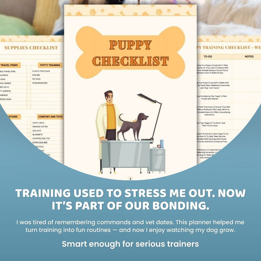 The Ultimate Dog Training Planner – Digital PDF for Behavior, Health & Routines