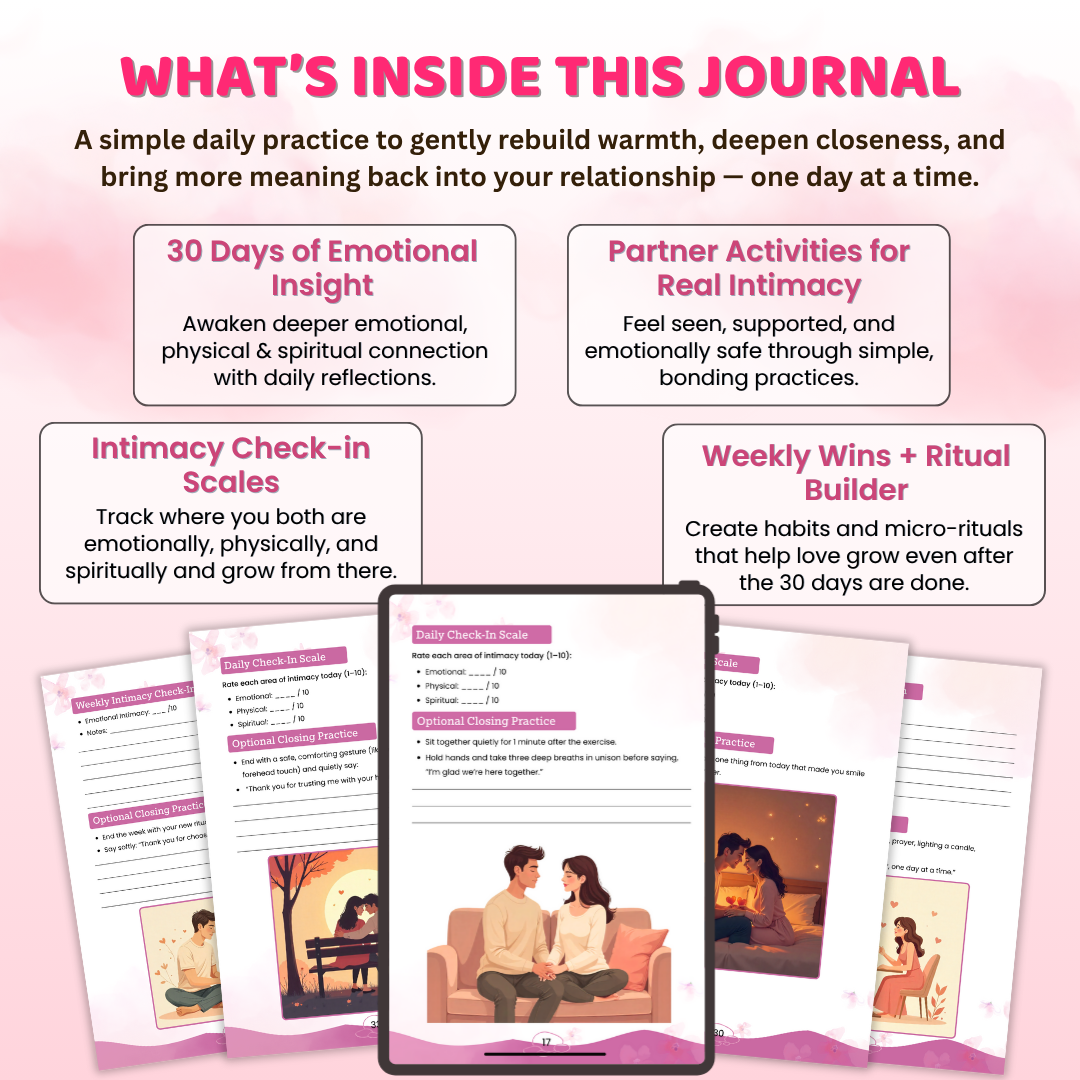 30 Days to Deeper Intimacy β Guided Couples Journal to Build Emotional, Physical & Spiritual Connection