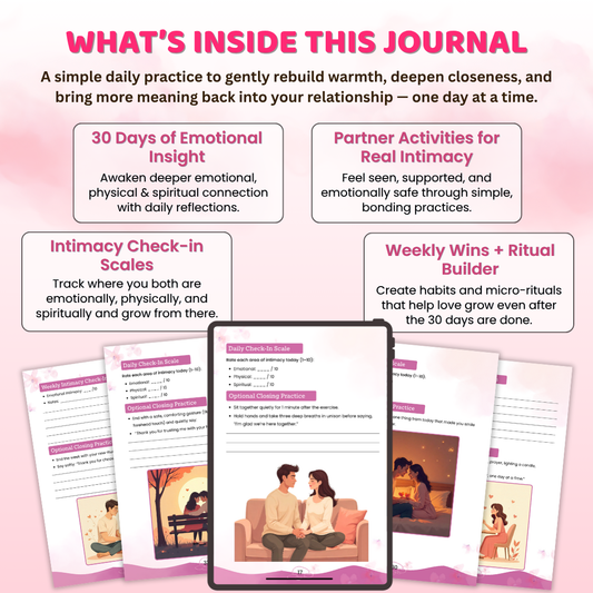 30 Days to Deeper Intimacy — Guided Couples Journal to Build Emotional, Physical & Spiritual Connection