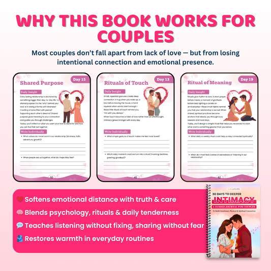 30 Days to Deeper Intimacy — Guided Couples Journal to Build Emotional, Physical & Spiritual Connection