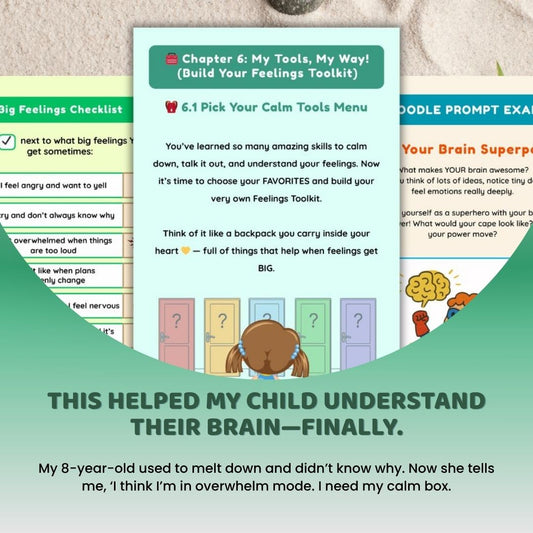 Kids Neurodivergent Friendly DBT Skills Workbook (Digital PDF) – Calm Tools, Big Feelings & Emotional Growth