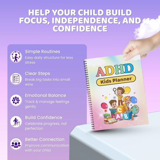 ADHD Kids Daily Planner – Focus, Emotions & Life Skills Tracker (Digital Download)