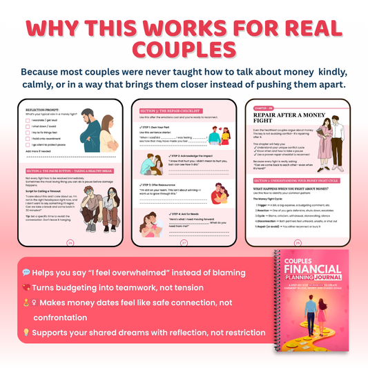Couples Financial Planning Journal — Step-by-Step Workbook to Create Harmony in Love, Money & Shared Goals