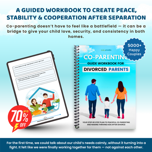 Co-Parenting Guide Workbook for Divorced Parents — Create Peace, Stability & Cooperation After Separation