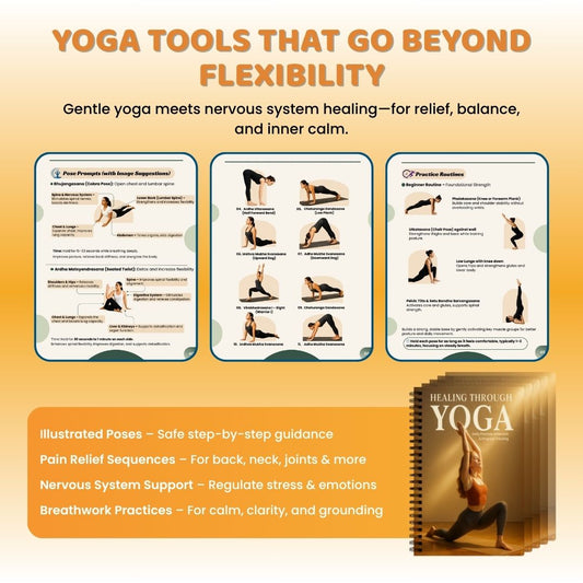 Healing Through Yoga Workbook – Gentle Daily Practices for Emotional & Physical Wellbeing
