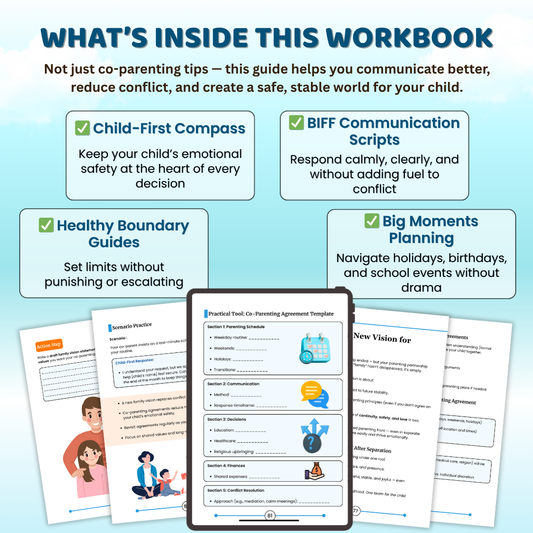 Co-Parenting Guide Workbook for Divorced Parents — Create Peace, Stability & Cooperation After Separation