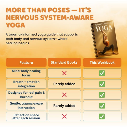 Healing Through Yoga Workbook – Gentle Daily Practices for Emotional & Physical Wellbeing
