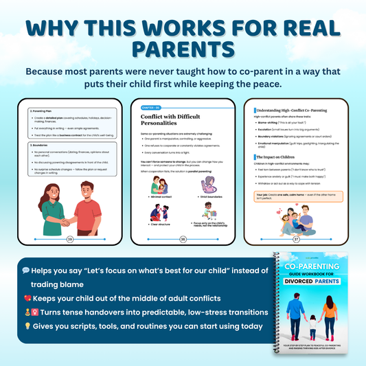 Co-Parenting Guide Workbook for Divorced Parents — Create Peace, Stability & Cooperation After Separation