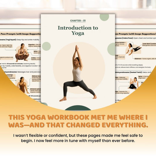 Healing Through Yoga Workbook – Gentle Daily Practices for Emotional & Physical Wellbeing