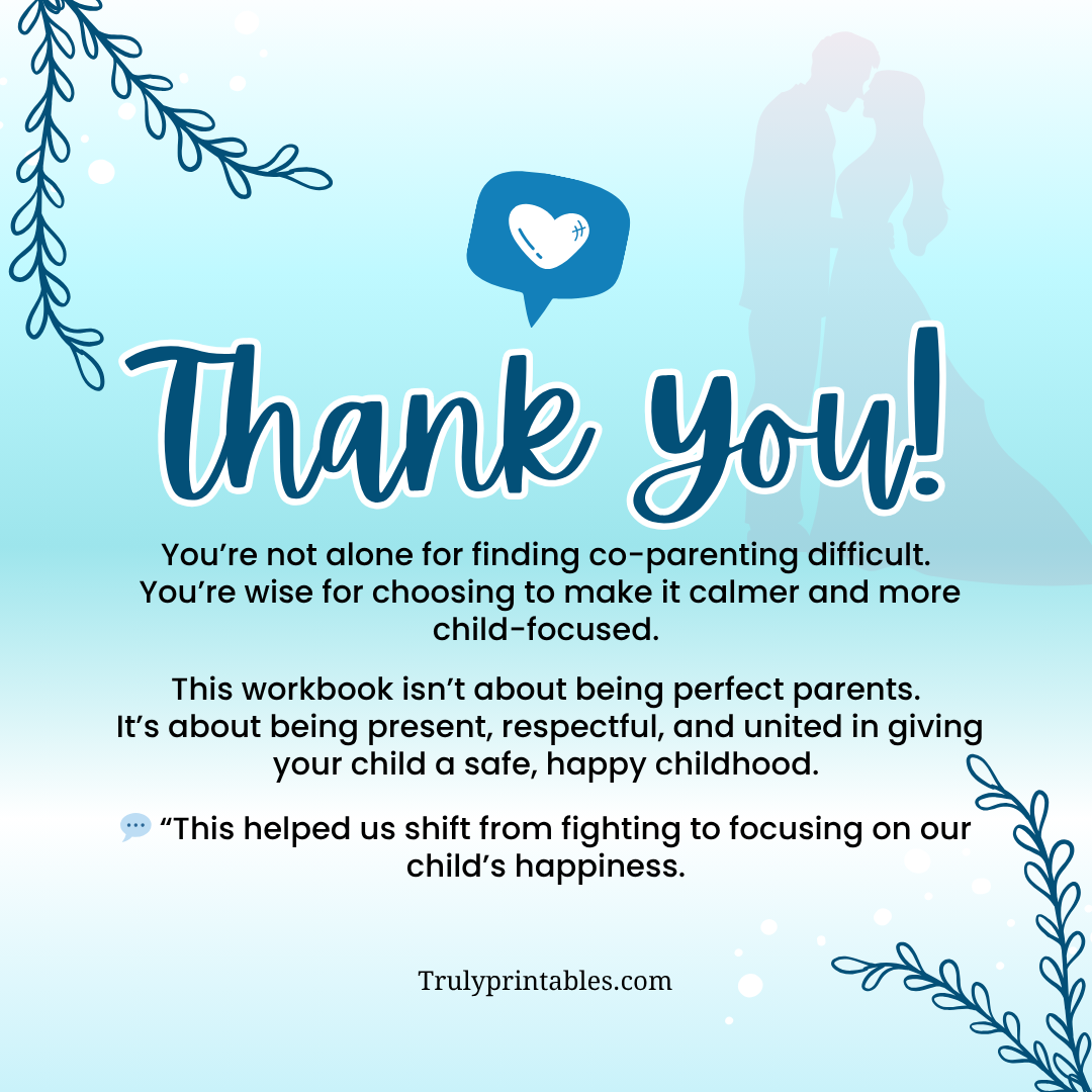 Co-Parenting Guide Workbook for Divorced Parents β Create Peace, Stability & Cooperation After Separation