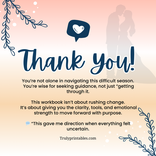 Navigating Divorce — Healing & Empowerment Journal | Legal, Emotional & Practical Roadmap After Separation