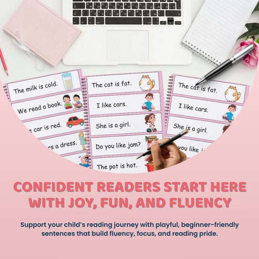 Ultimate 4-in-1 Phonics Bundle for Kids (Level A to D) – Master Vowels, Word Families & Early Sentences