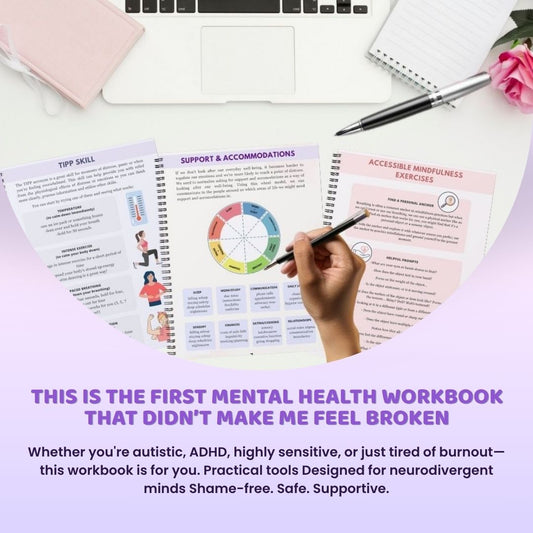 Neurodivergent Friendly DBT Skills Workbook for Teens & Adults – Build Real Coping Tools Without Shame