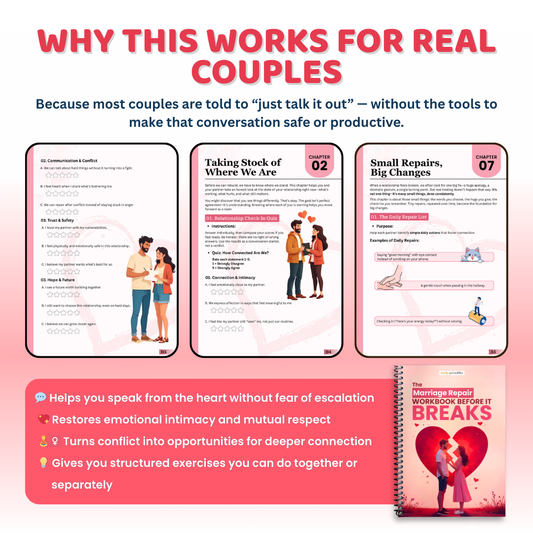 The Marriage Repair Workbook (Before It Breaks) — Reconnect, Rebuild Trust & Create a Future Together