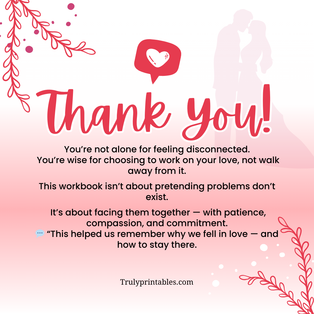 The Marriage Repair Workbook (Before It Breaks) β Reconnect, Rebuild Trust & Create a Future Together