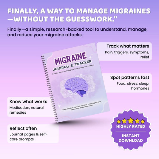 Migraine Journal & Tracker – A Guided PDF for Understanding, Managing & Reducing Migraine Attacks