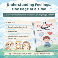 Polyvagal Theory Workbook for Kids | Gentle Emotional Regulation & Nervous System Awareness | Printable PDF