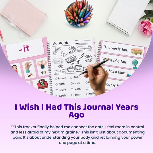 Migraine Journal & Tracker – A Guided PDF for Understanding, Managing & Reducing Migraine Attacks