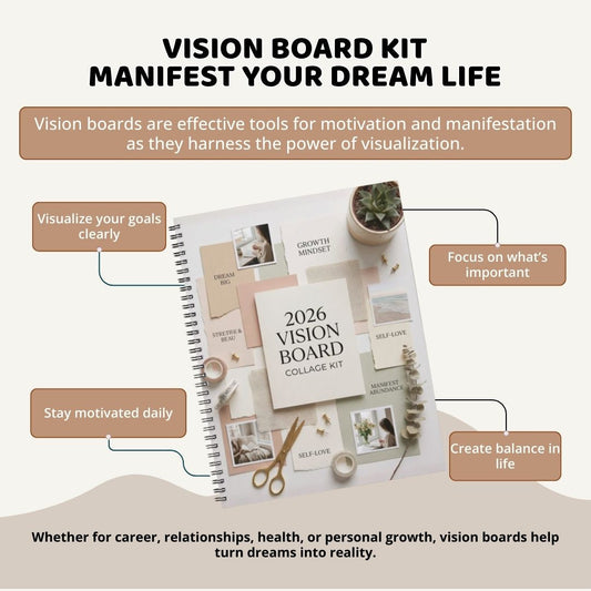 2026 Ultimate Vision Board Bundle - Love • Relationships • Health • Mindfulness • Life Goals